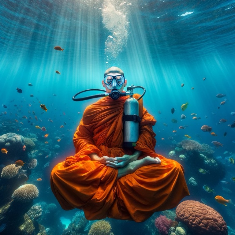 Birth of a Scuba&nbsp;Monk